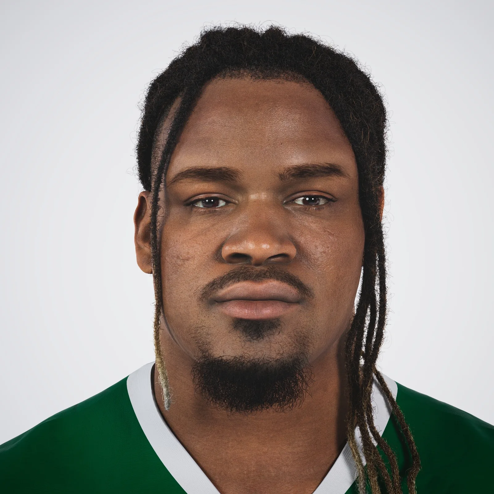 NFL digital human front view — photorealistic football player avatar