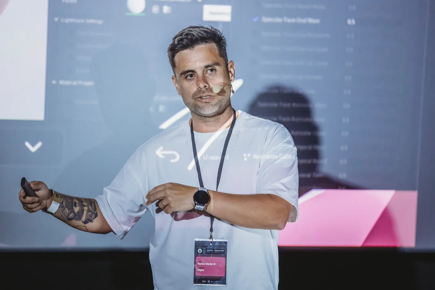 Digito presenting live AI avatar demos at Unreal Day 2026 Belgrade