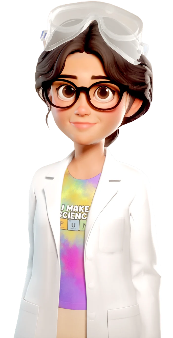 Zoe, the Science Room character